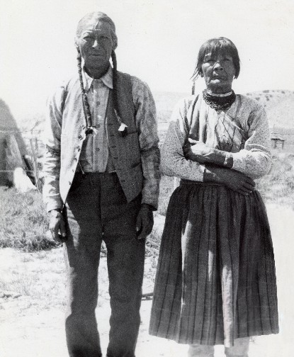 Geronimo Tafoya and Sara Fina Tafoya, Circa 1920. Courtesy of the Tafoya Family and "Born of Fire: The Life and Art of Margaret Tafoya".