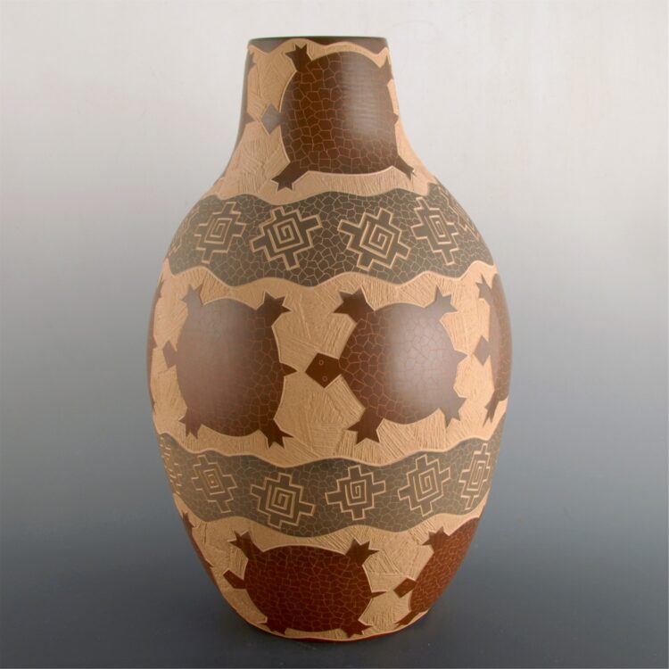 Naranjo, Jody - Large Turtle Jar - Image 3