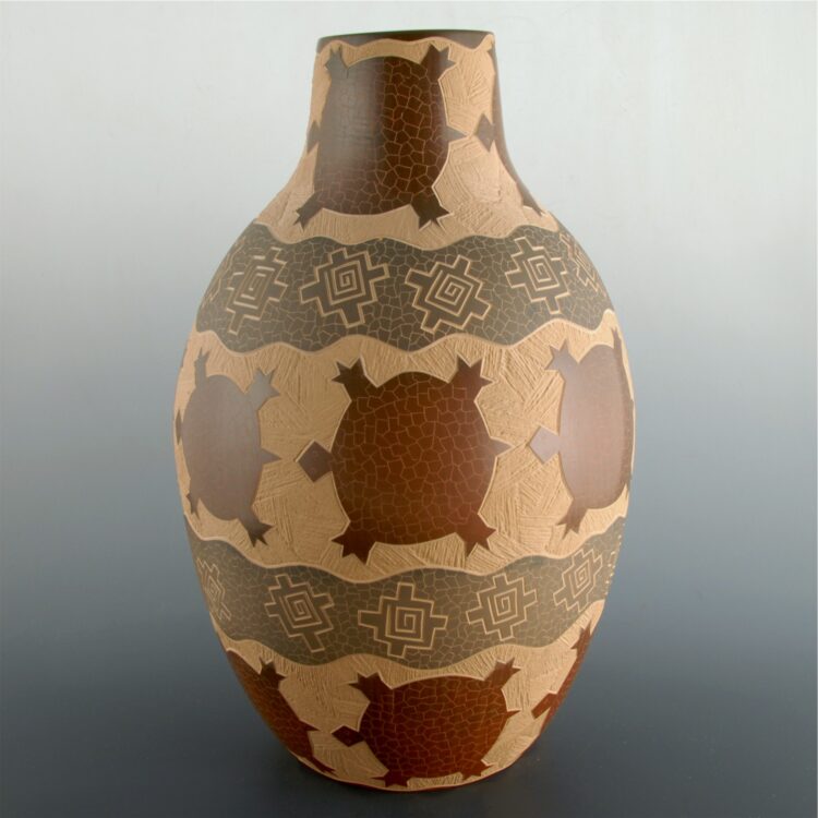 Naranjo, Jody - Large Turtle Jar - Image 2