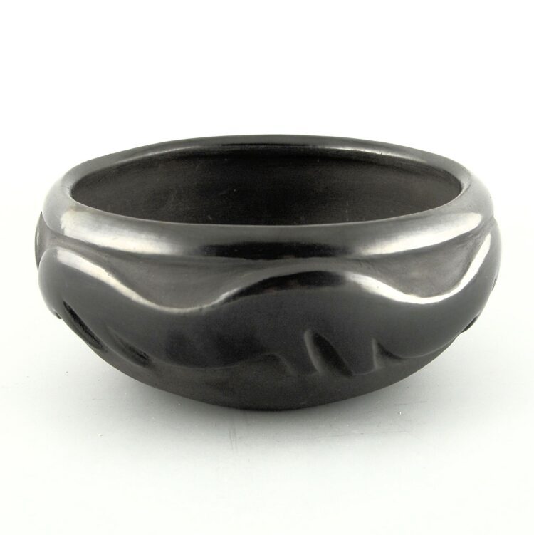 Gonzales, Juanita - Carved Bowl with Avanyu - Image 3