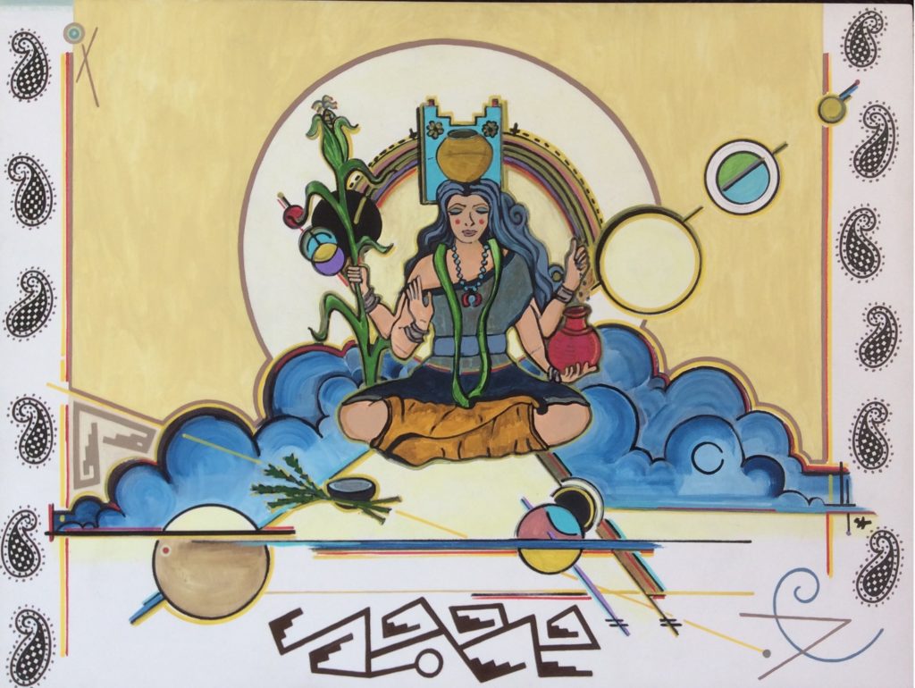 7. Lakshmi painting