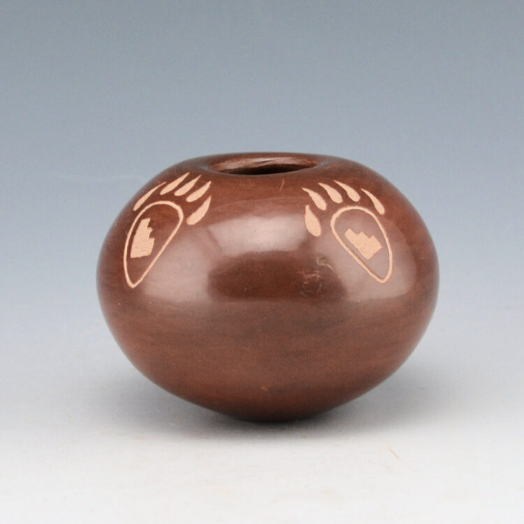 Nieto, Christine - Brown Mini Bowl with Bear Paws