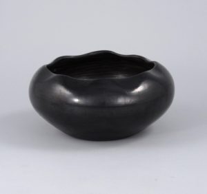 Signed Open Bowl with Undulating Rim by SaraFina Tafoya