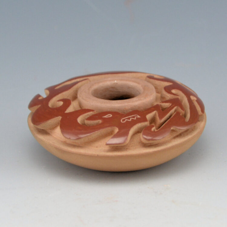 Youngblood, Nancy - Miniature Carved Avanyu Bowl (1980)