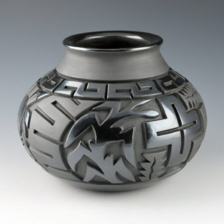Alternative view of Begay, Jr., Harrison - Large Jar with Yei and Corn Figures (2017)