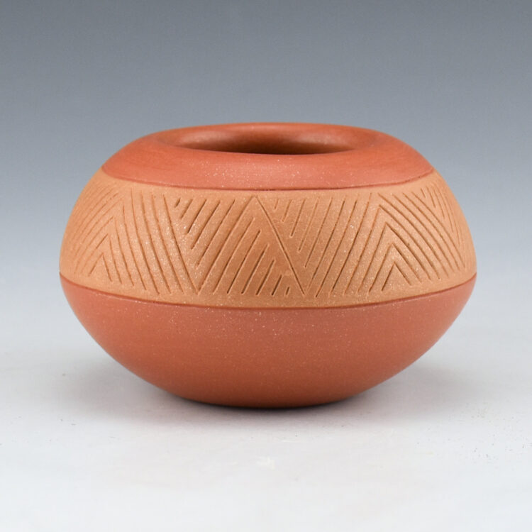 Curran, Alvin - Bowl with Incised Mountain Design
