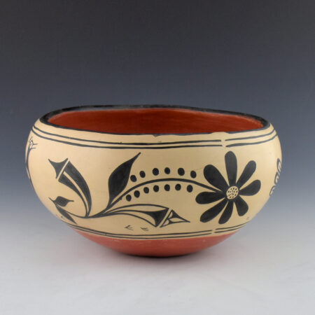 Alternative view of Melchor, Santana - Wide Bowl with Birds and Flowers (1970's)