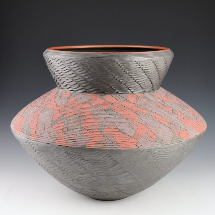 Zane Smith, Richard - "Ribbon" Corrugated Jar (1998)