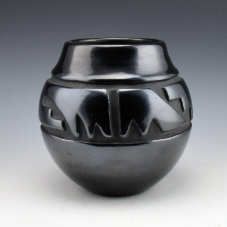 Ebelacker, Virginia - Jar with Carved Mountain Designs (1970's)
