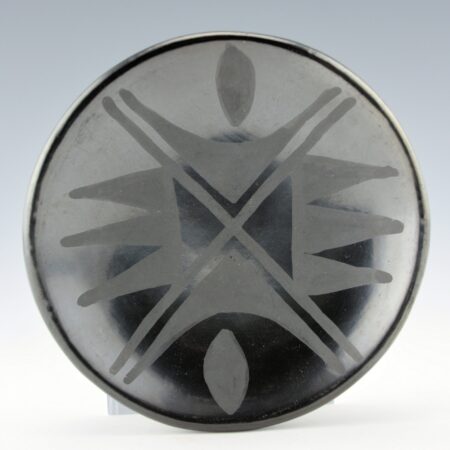 Martinez, Maria - Plate with Bird Wing Designs, "Marie + Julian" (1930s)