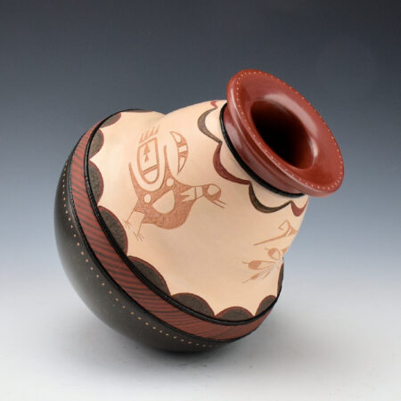 Alternative view of Sanchez, Russell  - Polychrome Jar with Pueblo Birds