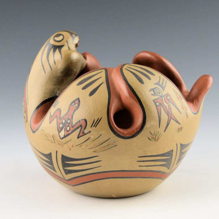 Gutierrez, Margaret & Luther - Polychrome Otter Figure (1960's)