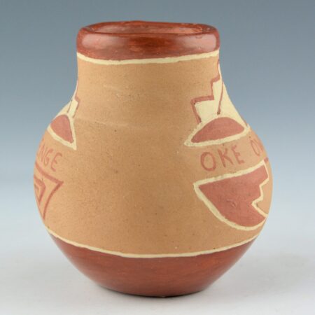 Alternative view of Trujillo, Gregorita - "Oke Oweenge" Incised Polychrome Jar (1960's)