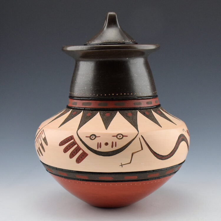 Sanchez, Russell  - Polychrome "San Ildefonso Feast Day" Water Jar with Lid (2019) - Image 5