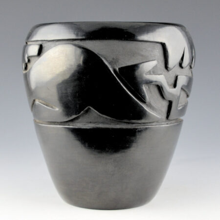 Alternative view of Tafoya, Mida - Tall Jar with Carved Avanyu