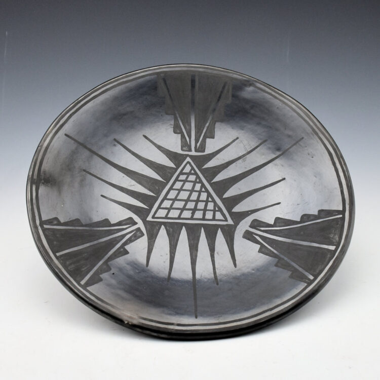 Gonzales, Ramona Sanchez - Plate with Field and Cloud Design (1920's)