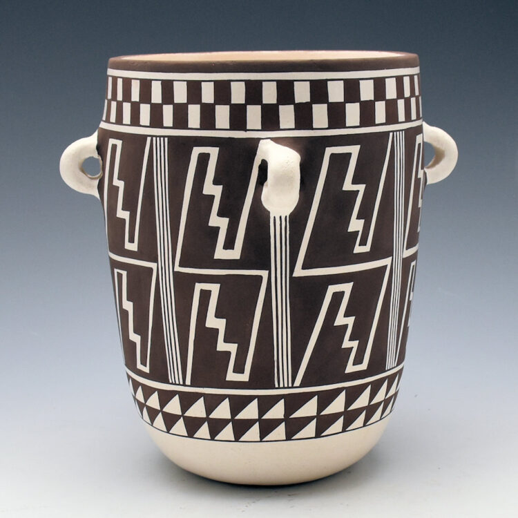 Patricio, Robert - "Chocolate Jar" with Lightning and Snow Patterns