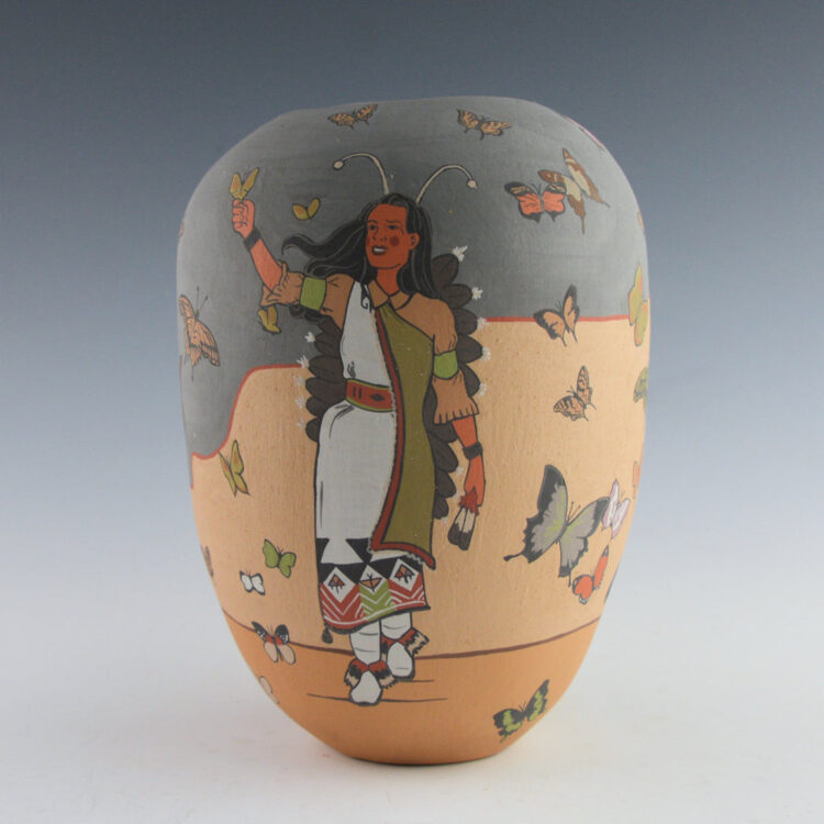 Garcia, Jason - Polychrome Jar with Butterflies and Butterfly Dancer