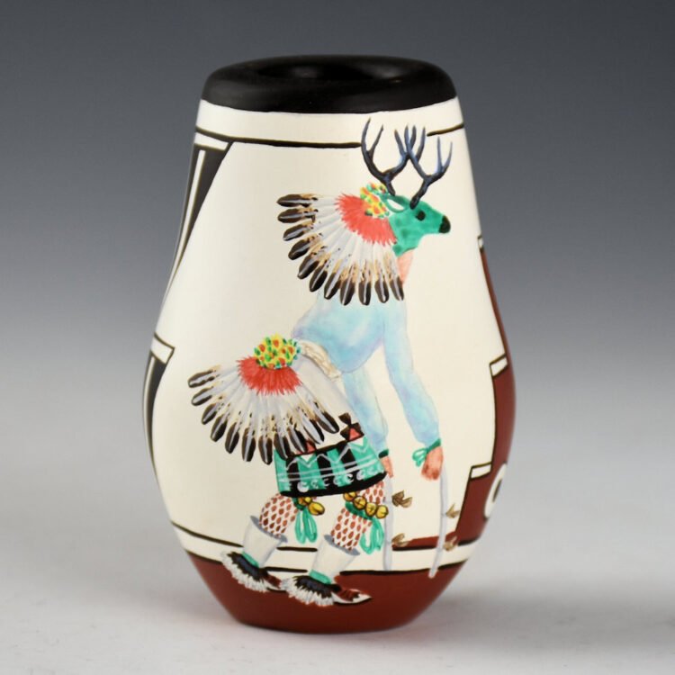 Medina, Marcellus - Jar with Deer Dancer and Gahn Dancer (1988)