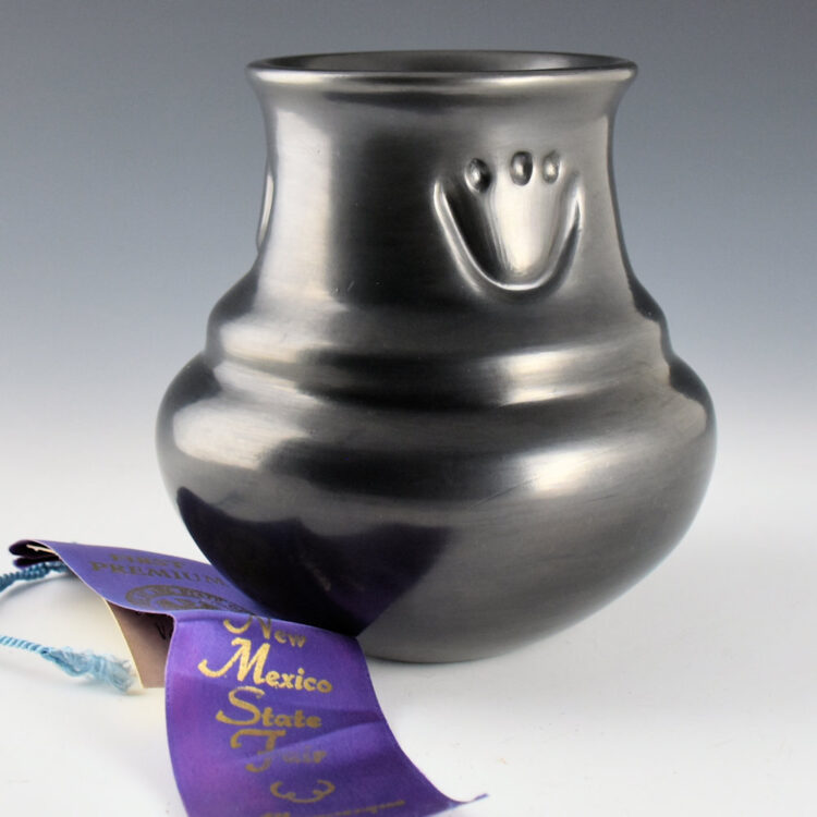 Youngblood, Mela  - Double Shoulder Water Jar with Bear Paws (1979) & Ribbon