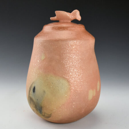 Begaye, Nathan - Micaceous Double Jar with Bird Lid (1991)