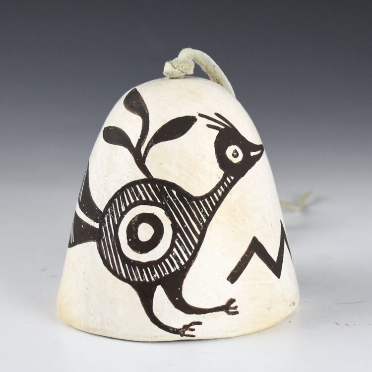Torivio, Frances - Clay Bell with Bird (1950s)