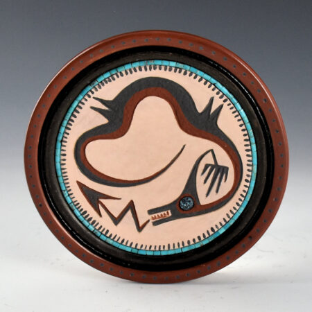 Sanchez, Russell  - Polychrome Plate with Avanyu