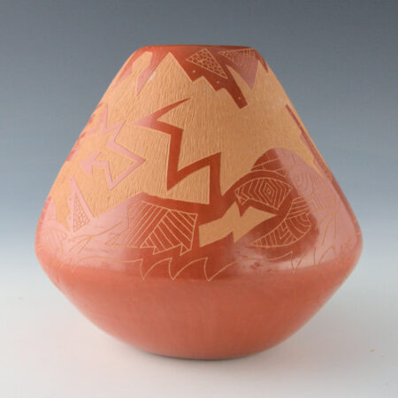 Alternative view of Tanner , Roy & Stella - Large Jar with Feathered Water Serpent (1986)