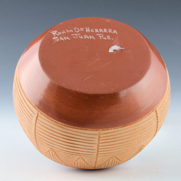 Herrera, Rosita de - Incised Potsuwi'i Bowl with Clouds and Mountains (1970s) - Image 4