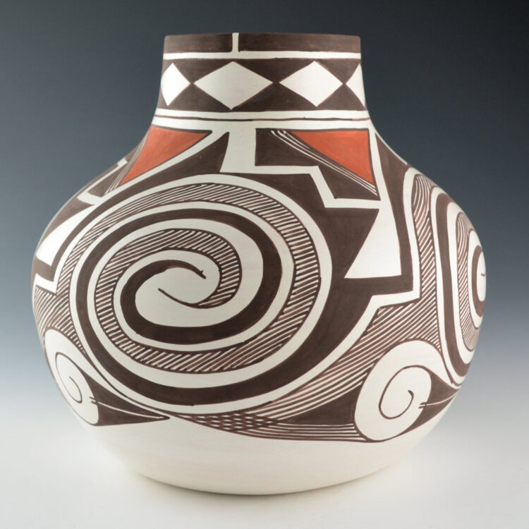 Sarracino, Myron - Jar with Swirls, Sunset Clouds, and Rainbirds