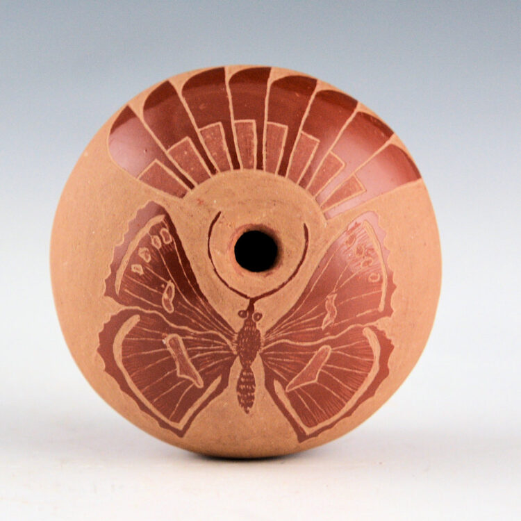 Lonewolf, Joseph - Seedpot Realistic Butterfly (1975), Pottery Jewels