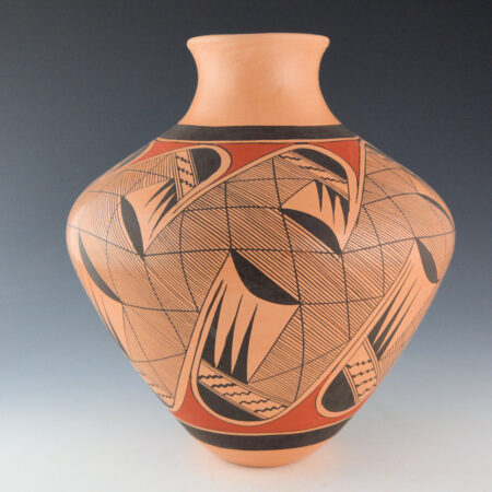 Polacca Nampeyo, Clinton - 10" Tall Jar with Migration Pattern