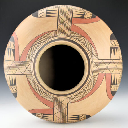 Alternative view of Nampeyo, James Garcia - 10" Wide Water Jar with Bat Wing Design (1980s)