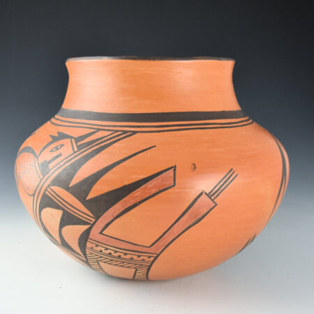Alternative view of Cheeda, Zella "Antelope Woman" - Large Water Jar with Fox Design (1950's)