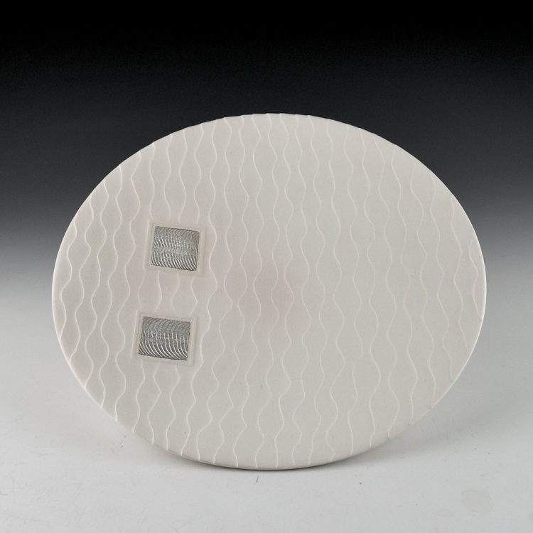 Duwyenie, Preston - Shifting Sand Plate with Two Silver Insets