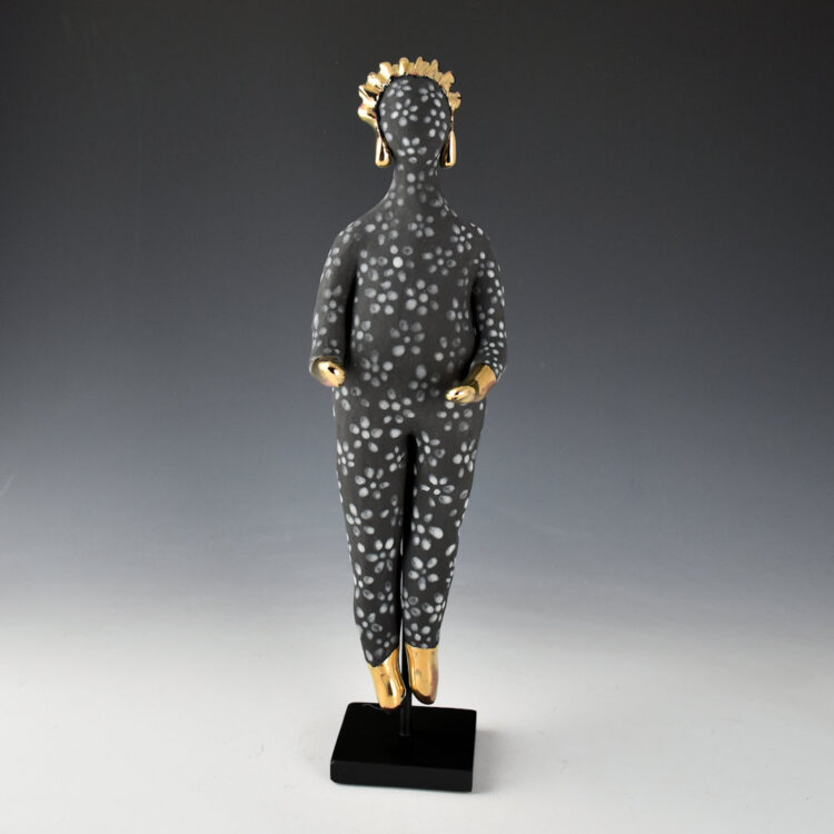 Fields, Anita - "Being Human - Flowers" Clay Figure