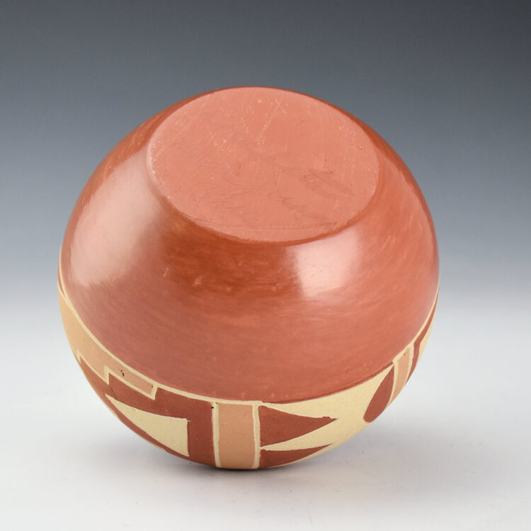 Cata Pacheco, Rose - Polychrome Bowl with Cloud and Rain Designs (1960s) - Image 4