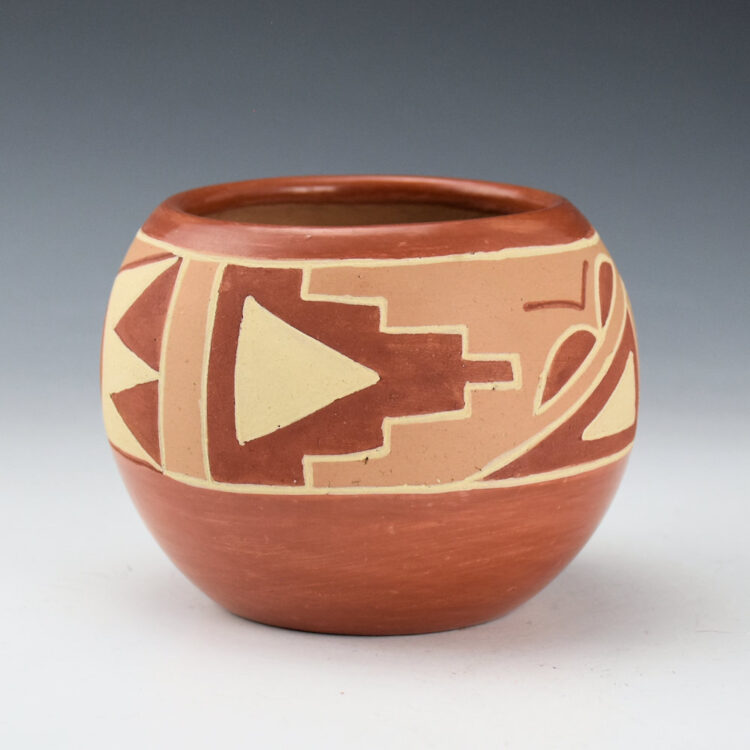 Cata Pacheco, Rose - Polychrome Bowl with Cloud and Rain Designs (1960s) - Image 3