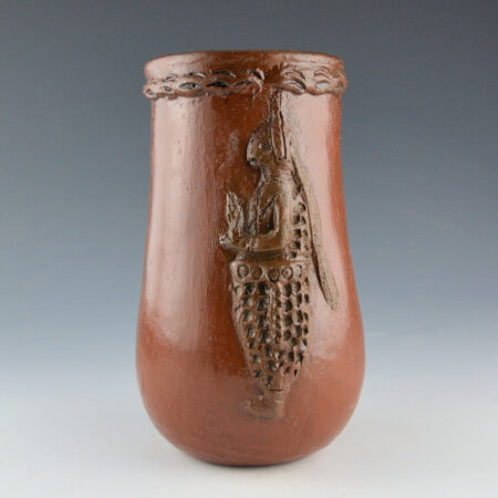 Tso, Faye - Tall Jar with Two Corn Maidens (1980s)