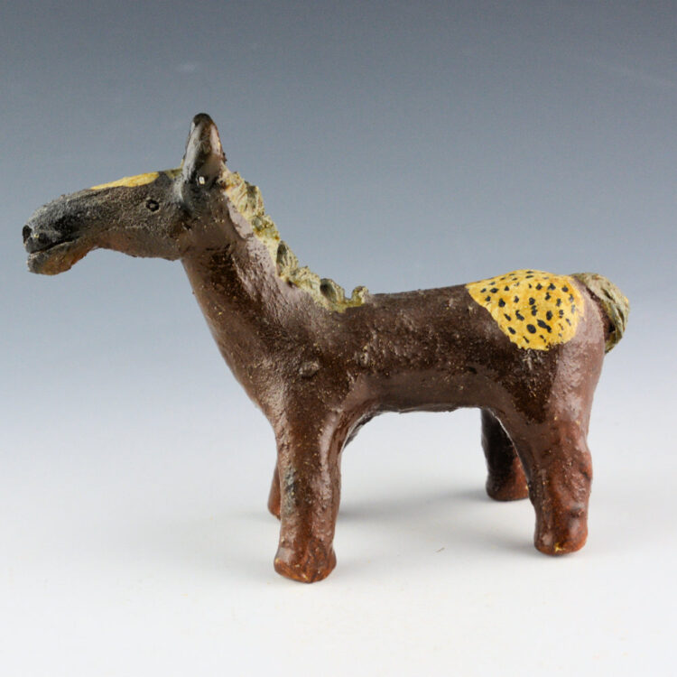 Chee, Johnathan - Appaloosa Horse with Clay Figure