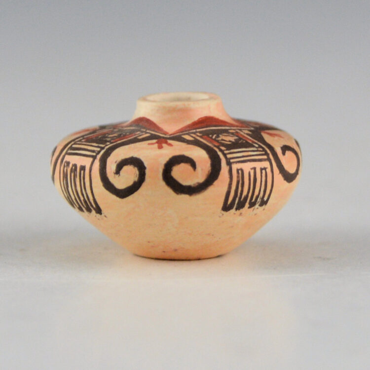 Natseway, Thomas - Mini Hopi Style Eagle Tail Jar