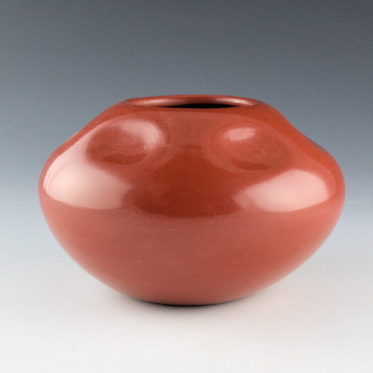 Garcia, Greg - Red Gourd Bowl with Six Indentions (1990s)