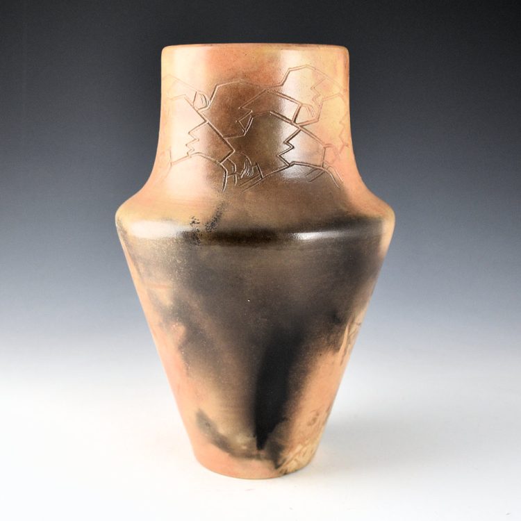 Pahponee - 8" Tall "Buffalo Run" Jar (1996)