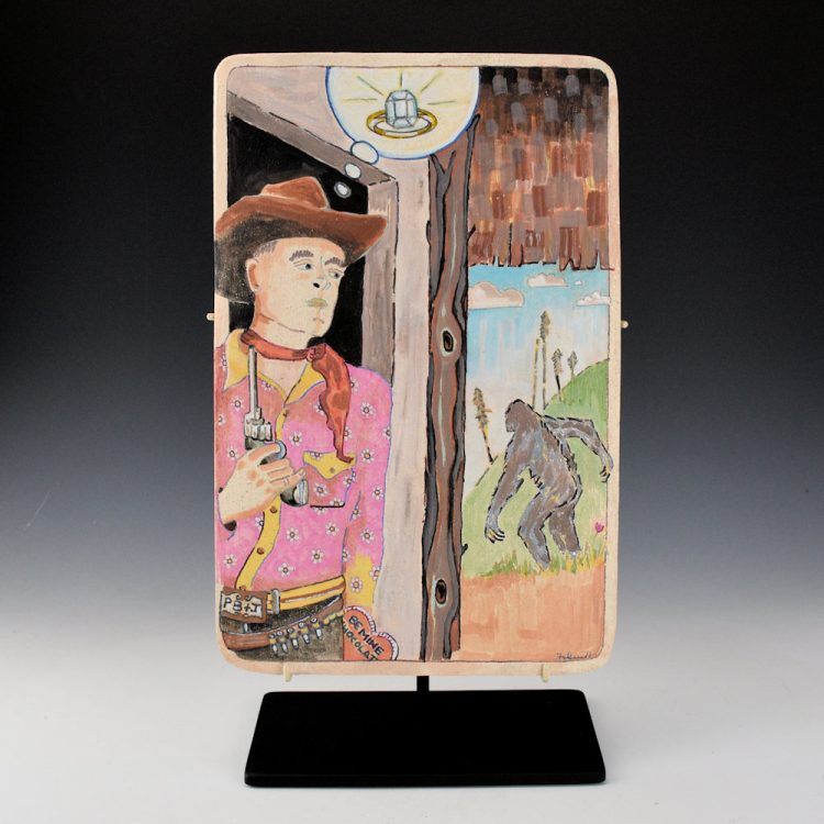 Folwell, Susan - "Big Foot Love" Clay Tile