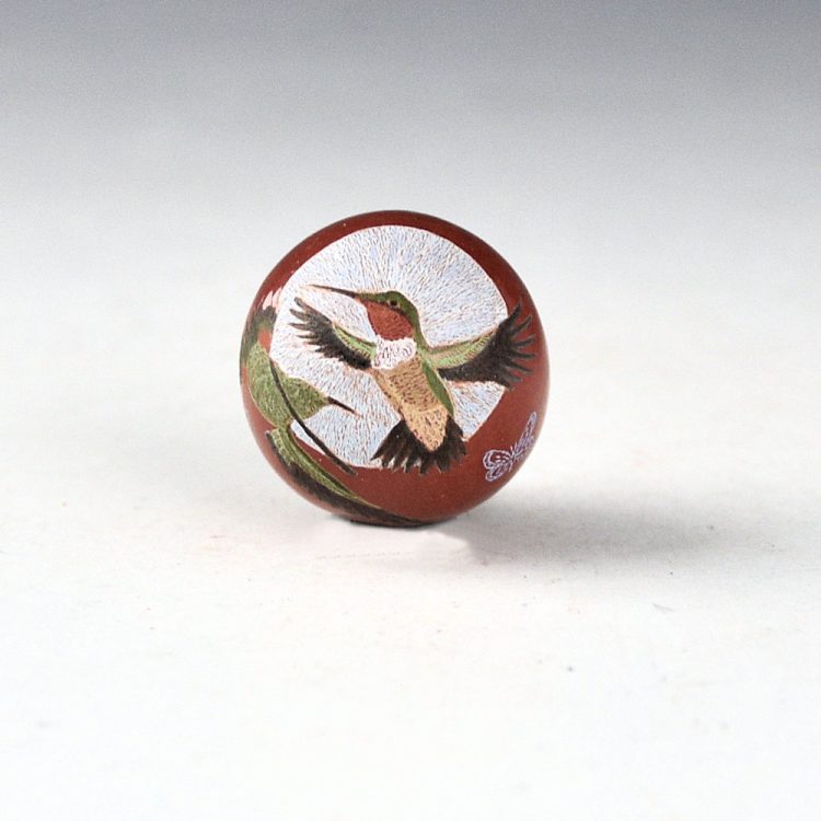 Lonewolf, Joseph - "In Flight" Mini Realistic Hummingbirds Seedpot (1998)