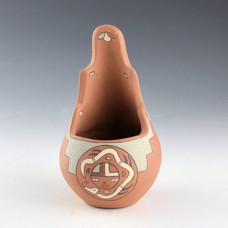 Gutierrez, Virginia - Nambe Polychrome Kiva Rim Jar with Avanyu, Clouds, and Sun (1990s)