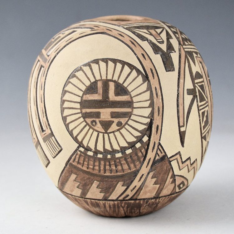 Hamilton, Eugene - Jar with Sunf Katsinas and Sikyatki Birds (1980s)