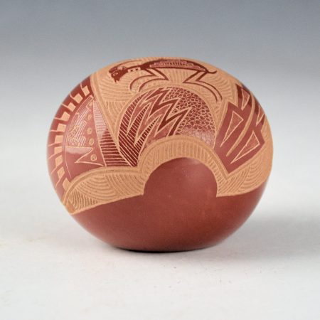 Alternative view of Lonewolf, Joseph - Mimbres Big Horn Sheep Seedpot (1975)