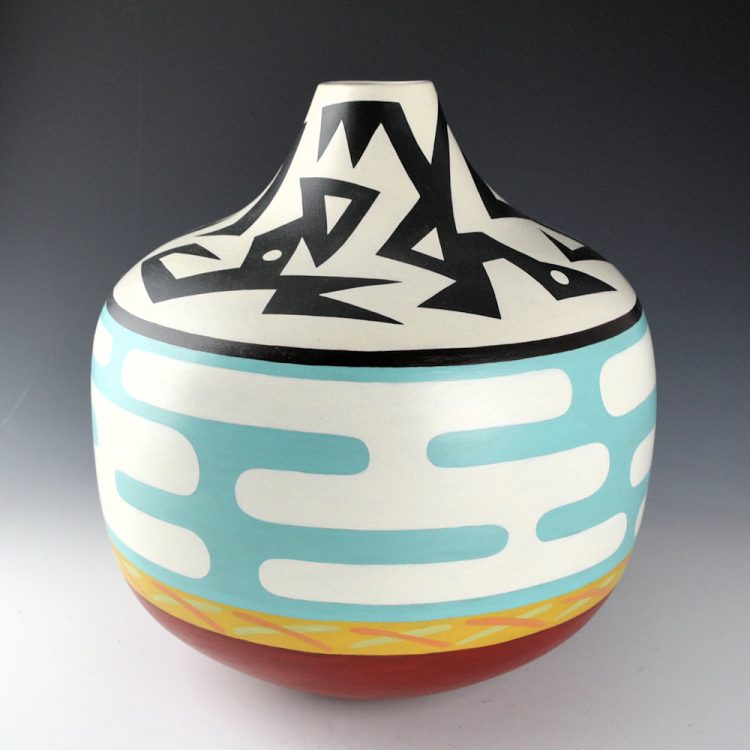 Namingha, Les - "Clouds" 10" Tall Jar (2017)