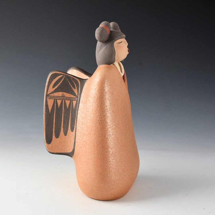 Toya, Maxine - Clay Angel Figure with Painted Wings - Image 2